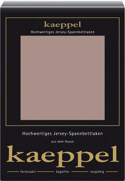Kaeppel Spannbettlaken Single Jersey Mako Elasthan, Jersey-Elasthan, Gummizug: rundum, (1 Stück), aus 97% Baumwolle und 3% Elasthan