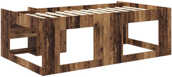 vidaXL Kinderbettgestell mit Stauraum Altholz 90 x 190 cm 3422633 Bild 5