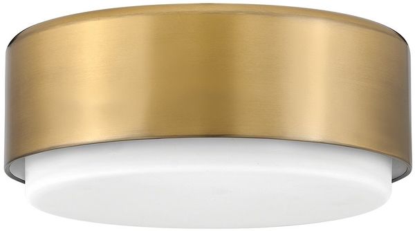 Elstead Lighting Cedric Flush Small Mount Deckenleuchte Lackiertes Messing