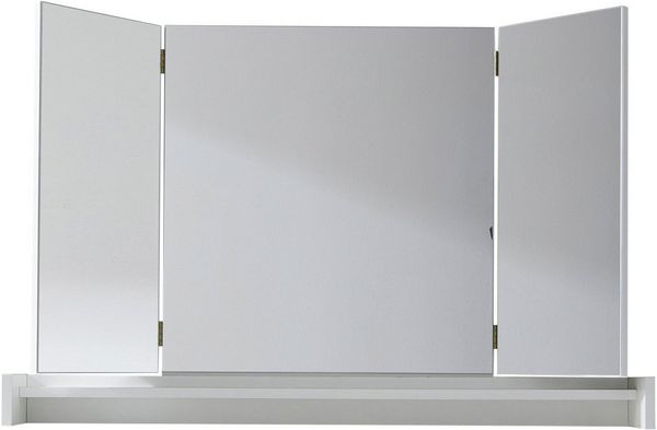 Home affaire Schminkspiegel Avena, Aufsatzspiegel mit Ablagefach (klappbar) - (B/T/H) 100/15/67 cm
