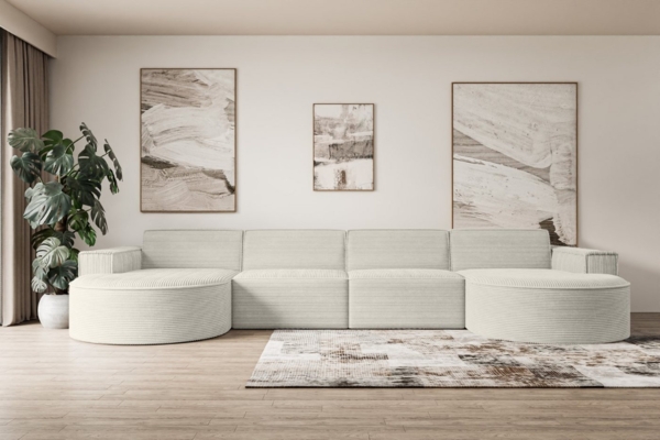 ALTDECOR Wohnlandschaft MARI-U2, Sofa Praktische Bequeme Funktionsecke Couch U-Form Eckcouch, Corner Sofa U-Form Vielseitige Sofa Wohnlandschaft Wohnzimmer