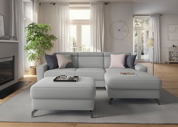 sit&more Ecksofa Scarlett L-Form, inklusive Kopfteilverstellung, wahlweise mit Bettfunktion, Bettkasten