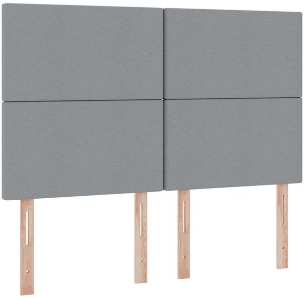 vidaXL Aufbewahrungsbett mit Matratze Hellgrau 140 x 200 cm Stoff 3371721 Bild 9