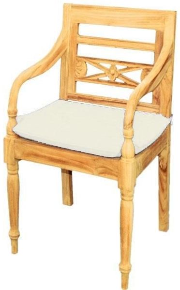 Sitzauflage 45x42 cm für Gartenstuhl Aoste TS-2010 - creme