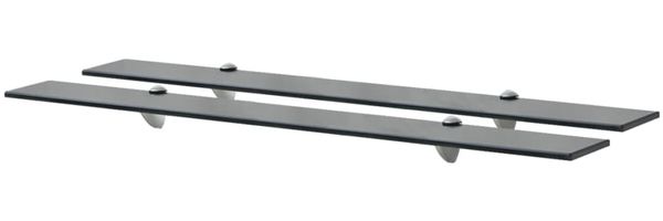 vidaXL Schwebende Regale 2 Stk. Glas 90x20 cm 8 mm [3051532]