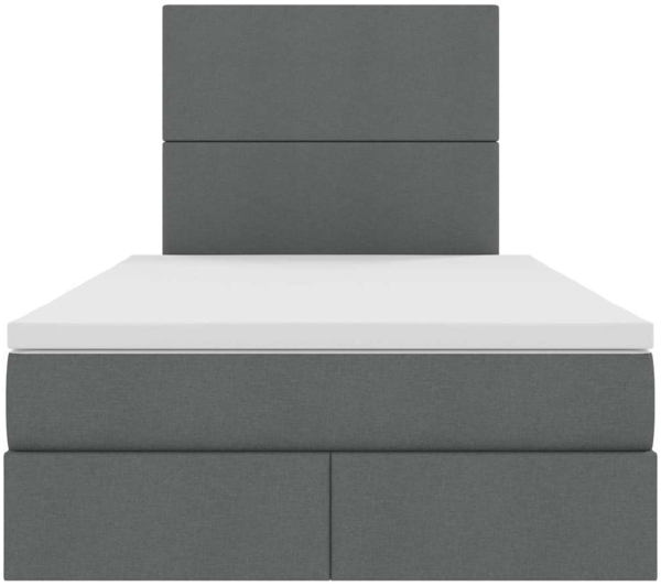 vidaXL Aufbewahrungsbett Dunkelgrau 120x200 cm Kunstleder 3371710 Bild 6