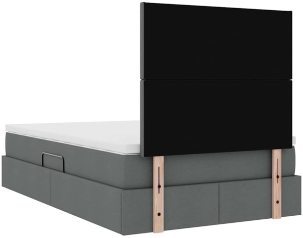 vidaXL Aufbewahrungsbett Dunkelgrau 120x200 cm Kunstleder 3371710 Bild 10