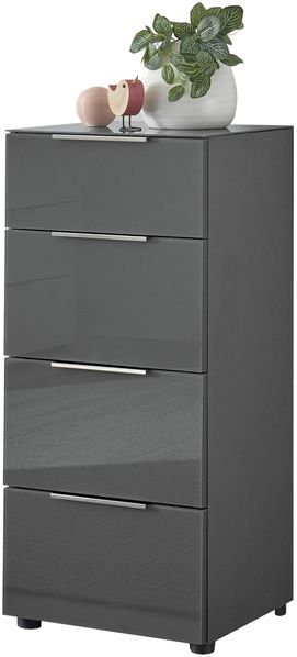 Hochkommode >Sean< in Anthrazit, - 45x99x40 cm (BxHxT)