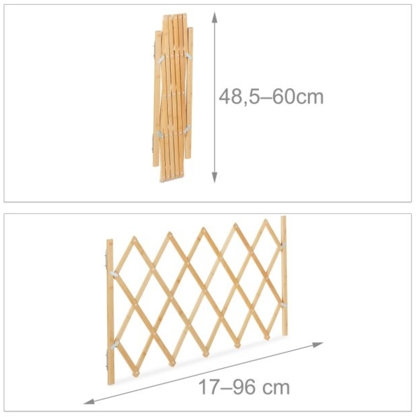 Ausziehbares Hundeabsperrgitter in Natur Bild 4