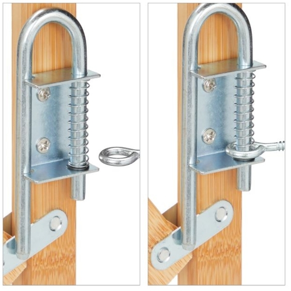 Ausziehbares Hundeabsperrgitter in Natur Bild 7