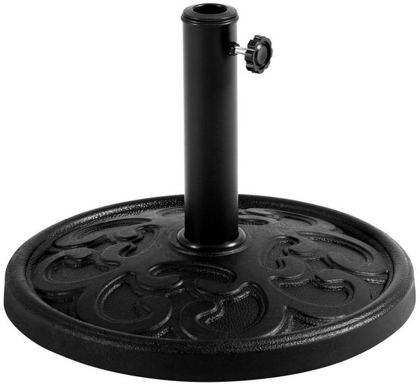 Yaheetech Schirmständer, für Sonnenschirmstöcke bis 38 mm / 48 mm, Schwarz