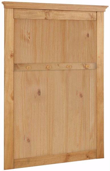 loft24 Wandgarderobe Selma, Garderobenpaneel aus Kiefer im Landhausstil, 4 Haken