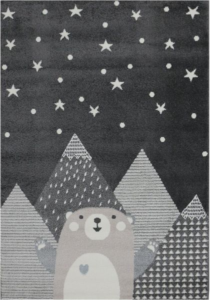 Vimoda Kinderteppich Tiere Design, mit freundlichen Effekt, Rechteckig, Teppich, Kinderzimmer, Babyzimmer, Schlafzimmer, Mädchen, Jung