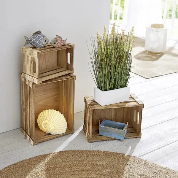 Holzkiste Basic 3er Set