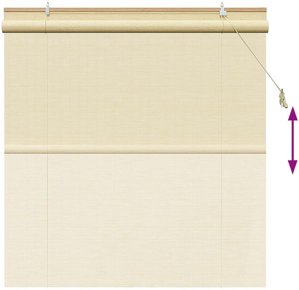 vidaXL Rollo Natur 160 x 160 cm Bambus 42039756 Bild 6