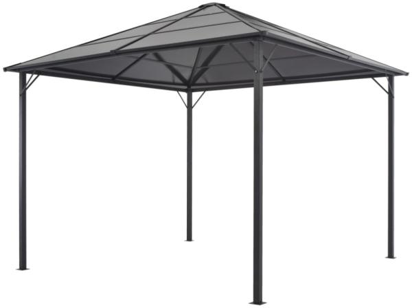 vidaXL Gartenpavillon mit Dach Aluminium 3×3 m Anthrazit 44641