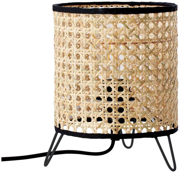Brilliant Leuchten No. 99089-09 LED Tischleuchte Wiley 1-flammig E27 Rattan