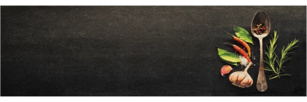 vidaXL Küchenteppich Waschbar Gewürze 45x150 cm Samt 4005611