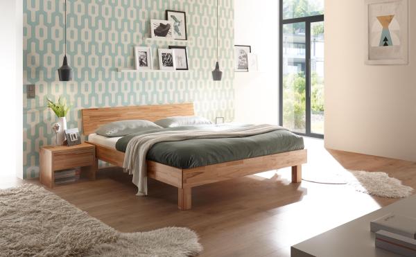 Hasena Trento Forti Massivholzbett 200x200 Kernbuche natur, geölt 25 Bild 2