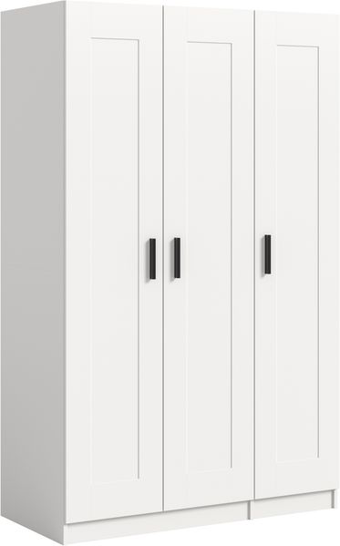 Visby Kleiderschrank 3-türig in weiß