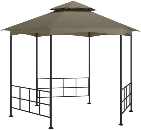 vidaXL Pavillon mit Seitenwänden 3,1x2,7 m Taupe 313932