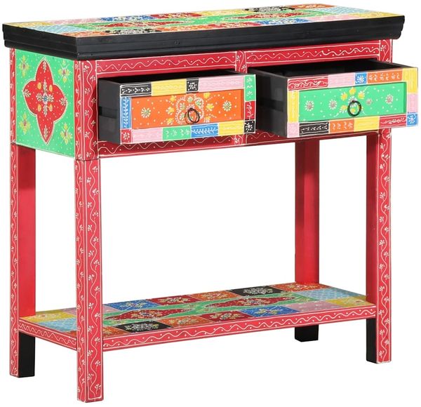 vidaXL Konsolentisch mit Schubladen Mehrfarbig 80 x 35 x 76 cm 4017566