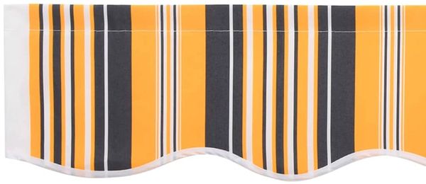 vidaXL Markisenersatzstoff Orange und Schwarz 3,5 x 2 m Polyester 42000528 Bild 6