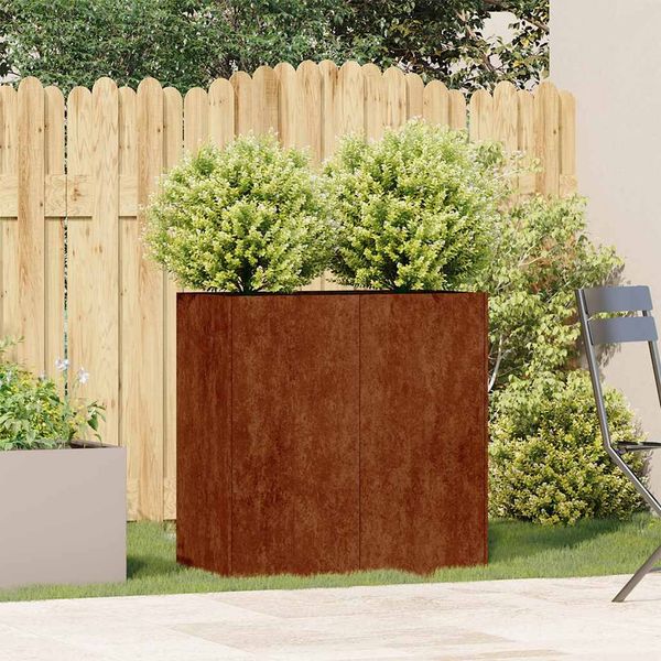 vidaXL Pflanzkübel Rostig 80x40x80 cm Wetterfester Stahl 860716