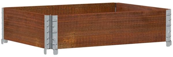 vidaXL Pflanzkasten Braun 80x60 cm Massivholz Kiefer 3295838