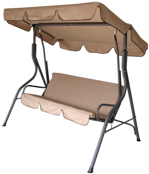 Hollywoodschaukel FLORIDA 3-sitzer, grau/creme