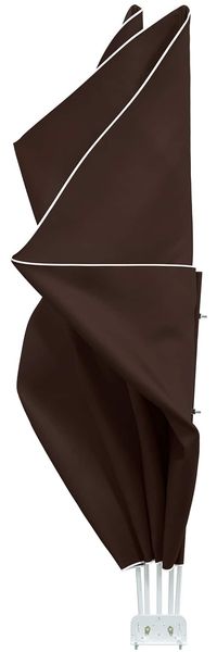 vidaXL Balkon Sichtschutz 240 x 160 cm Polyester Rechtwinklig Braun 42037149 Bild 5