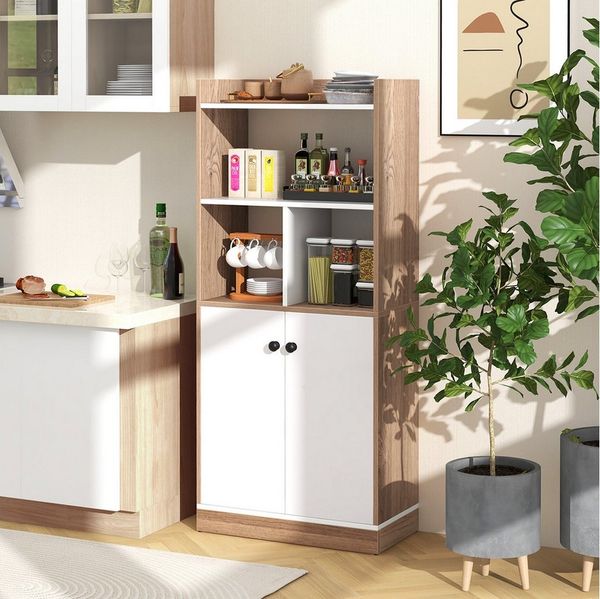 KOMFOTTEU Regal, Hochschrank Aktenregal Standregal, 60 x 30 x 140 cm