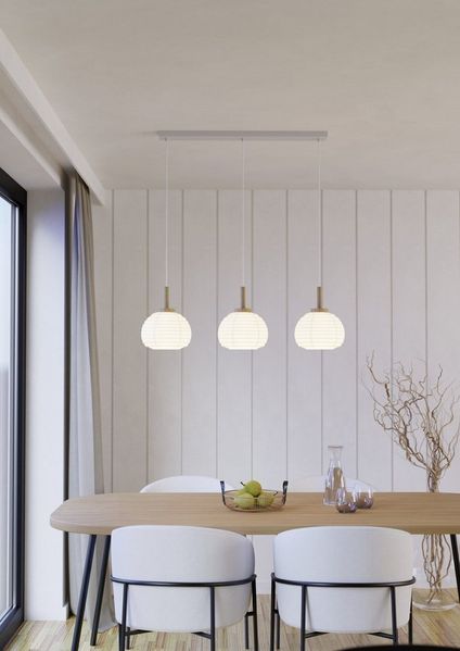 EGLO Hängeleuchte SUMMERHILL Pendellampe - Stahl, Holz - E27 - 3X40W - IP20, ohne Leuchtmittel, Hängelampe, Deckenlampe, Wohnzimmer, Esszimmer, L92,5 x B22,5 x H110cm
