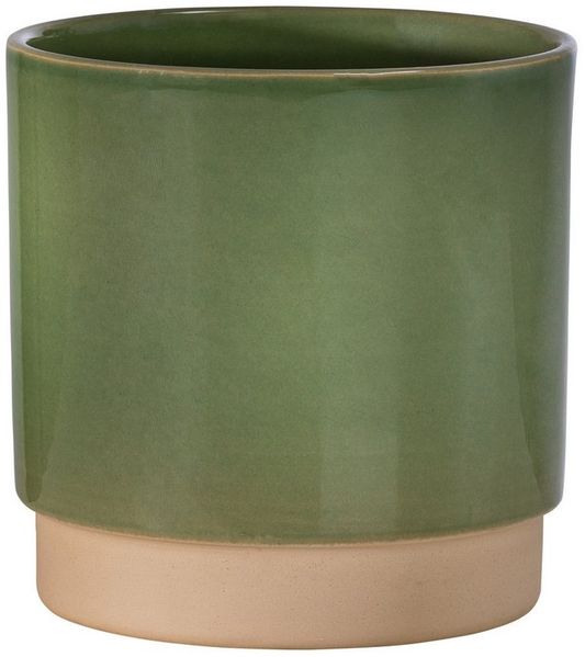 Dehner Übertopf Eno, glasierte Keramik, versch. Farben, runder Indoor Blumentopf in modernem Design