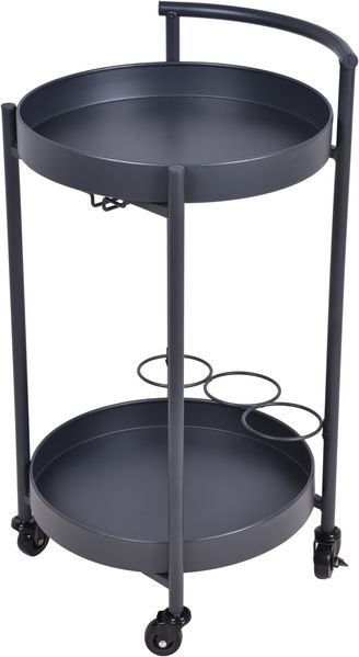 Servierwagen HECTOR - Eisen Anthrazit 75x40x40cm | Etagenwagen Tischwagen Rollwagen