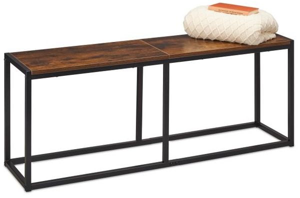 Relaxdays Sitzbank Esszimmer Industrial 120 cm