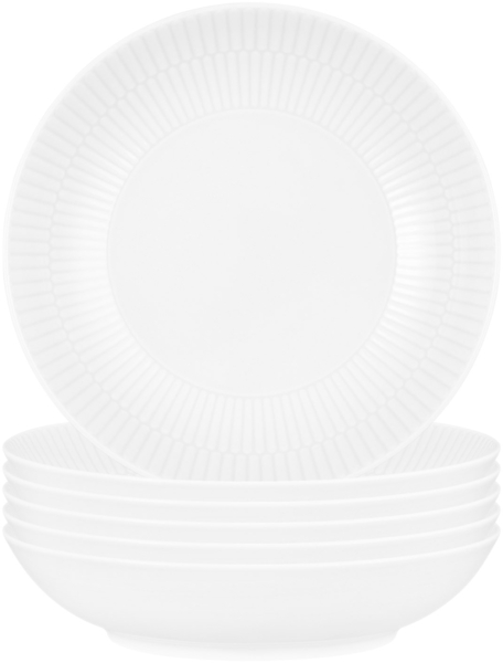 Seltmann Weiden Amina Suppenteller ø 21,2 cm 6er Set Weiß