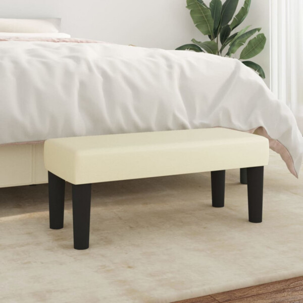 vidaXL Sitzbank Creme 70x30x30 cm Kunstleder 346634 Bild 2