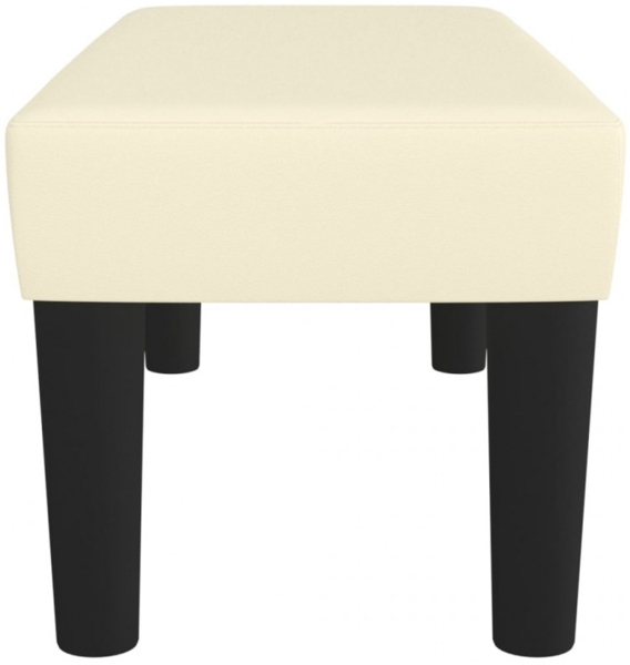 vidaXL Sitzbank Creme 70x30x30 cm Kunstleder 346634 Bild 4
