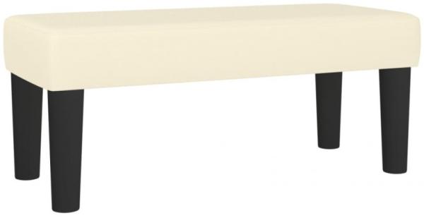 vidaXL Sitzbank Creme 70x30x30 cm Kunstleder 346634 Bild 1