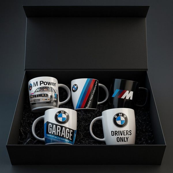 BMW Tasse BMW Geschenkset exklusiver Geschenkbox 5-teilig M Tasse, 1-tlg.