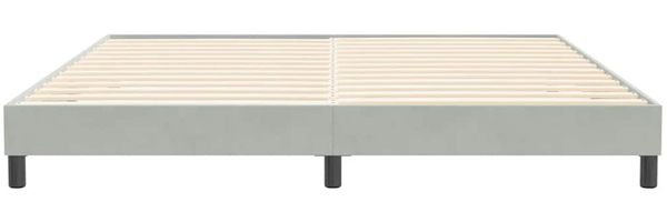 vidaXL Bettgestell ohne Matratze Hellgrau 200x220 cm Samt 4101421 Bild 5