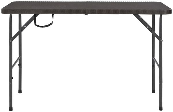 vidaXL Gartentisch Klappbar Braun 120x60x74 cm HDPE Rattan-Optik 44553 Bild 2