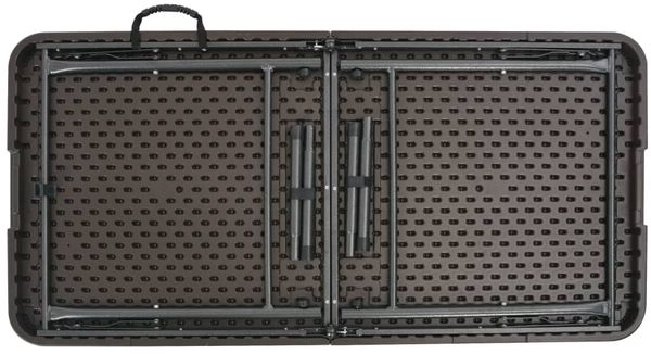 vidaXL Gartentisch Klappbar Braun 120x60x74 cm HDPE Rattan-Optik 44553 Bild 4