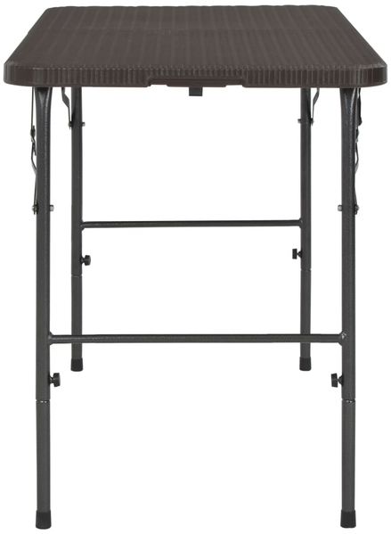 vidaXL Gartentisch Klappbar Braun 120x60x74 cm HDPE Rattan-Optik 44553 Bild 3