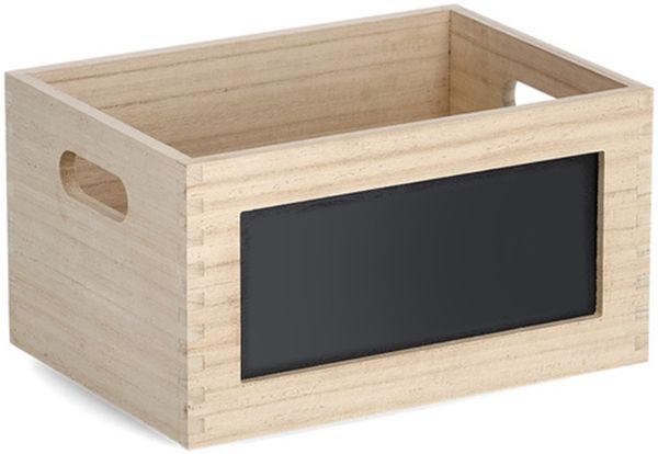 Allzweckkiste m. Tafel, Holz