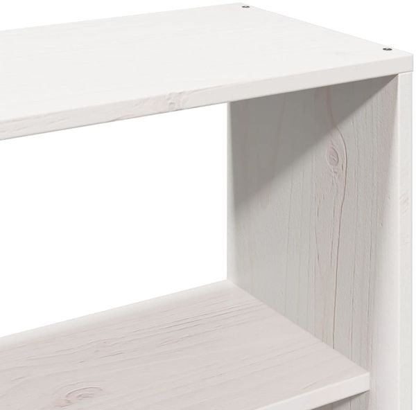 vidaXL Massivholzbett ohne Matratze Weiß 160x200 Kiefernholz 3323684 Bild 10