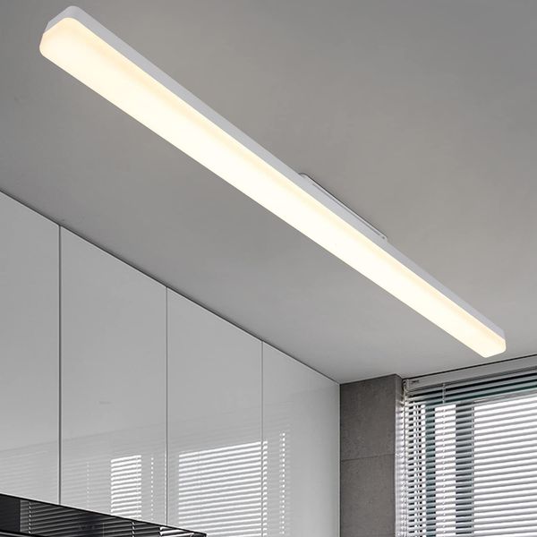 ZMH LED Deckenleuchte Deckenlampe Tageslicht - 90CM Tageslichtlampe Weiß Küchenlampe: 4000K LED Lampe Innen für Küche Wohnzimmer Schlafzimmer Esszimmer Balkon Flur Garage Keller - 36W
