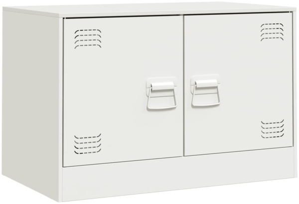 vidaXL TV-Schrank Weiß 67x39x44 cm Stahl 841641