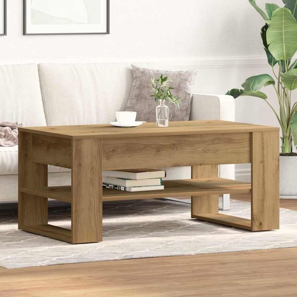 vidaXL Couchtisch Artisan-Eiche 102 x 55 x 45 cm Holzwerkstoff 862728